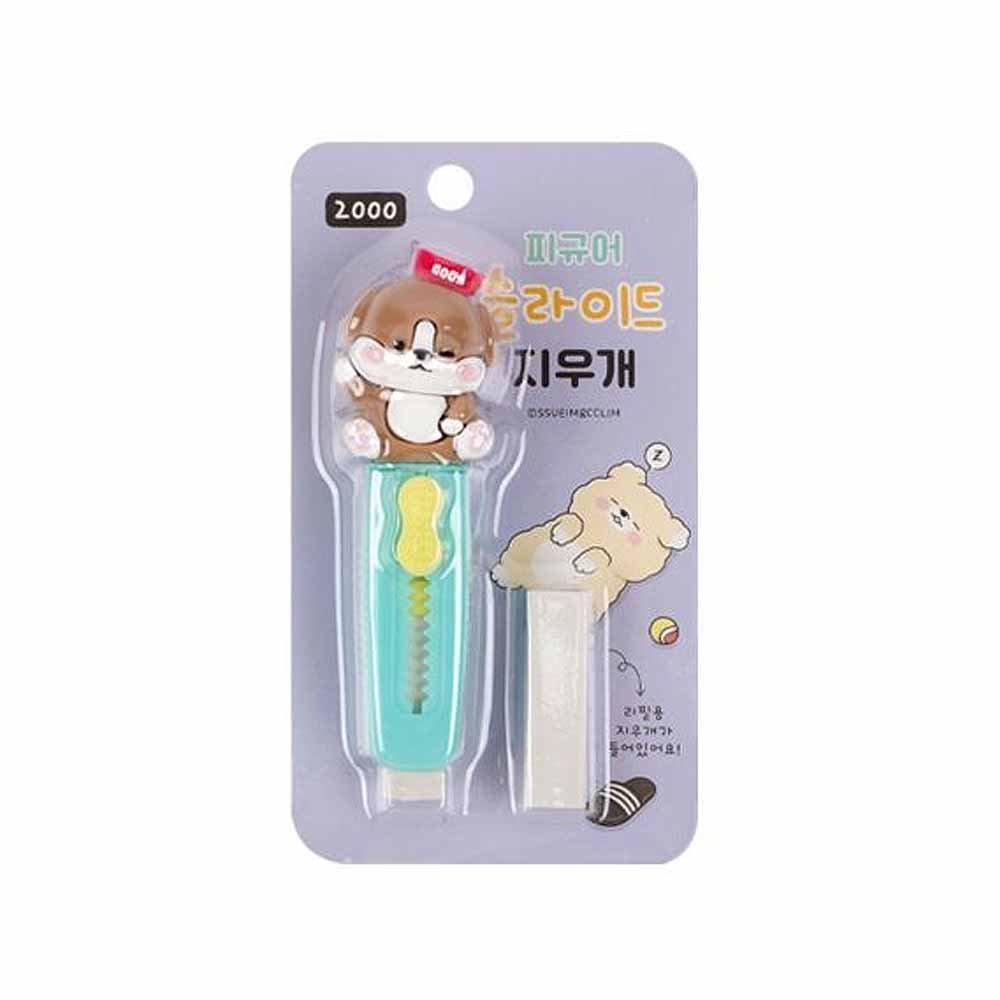 Sleeping Dog Figure Slide Eraser Pencil Eraser Classroom Back to School Supplies - Picture 13 of 13