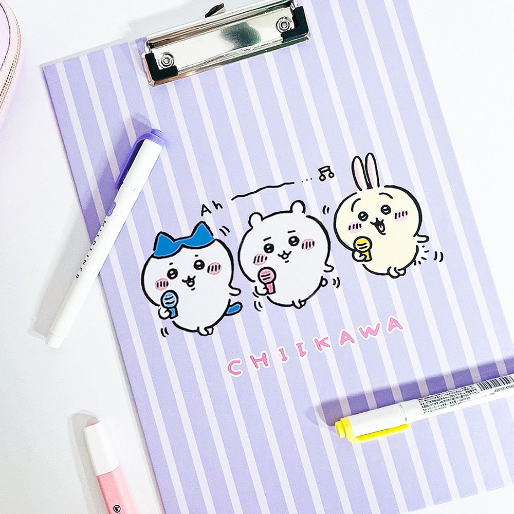 Chiikawa Paper Clip Board Paper File Document Organizer Folder for Work, School - Picture 8 of 8