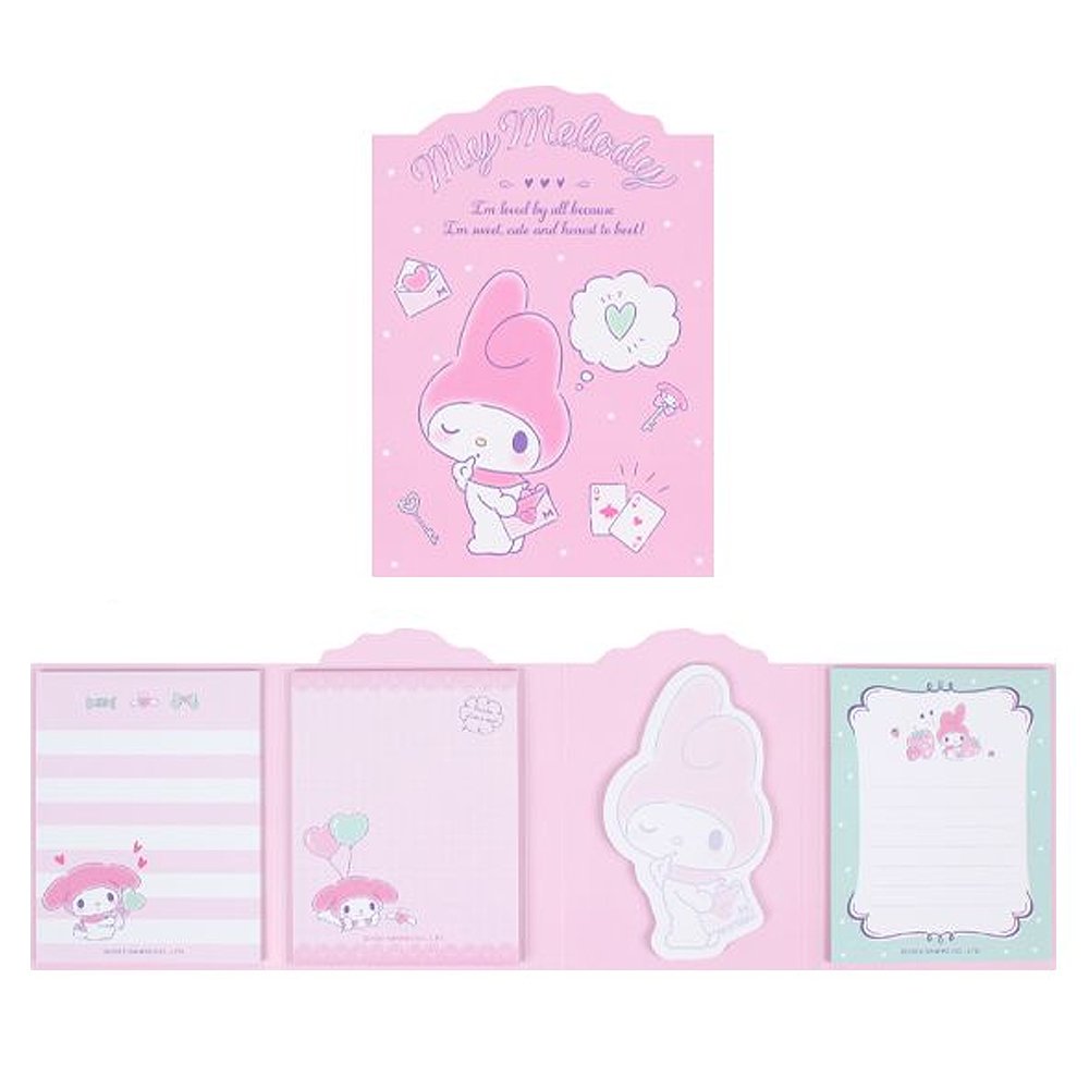 Juego de 4 almohadillas de notas adhesivas surtidas de Sanrio My Melody (1 pieza) - Imagen 9 de 10