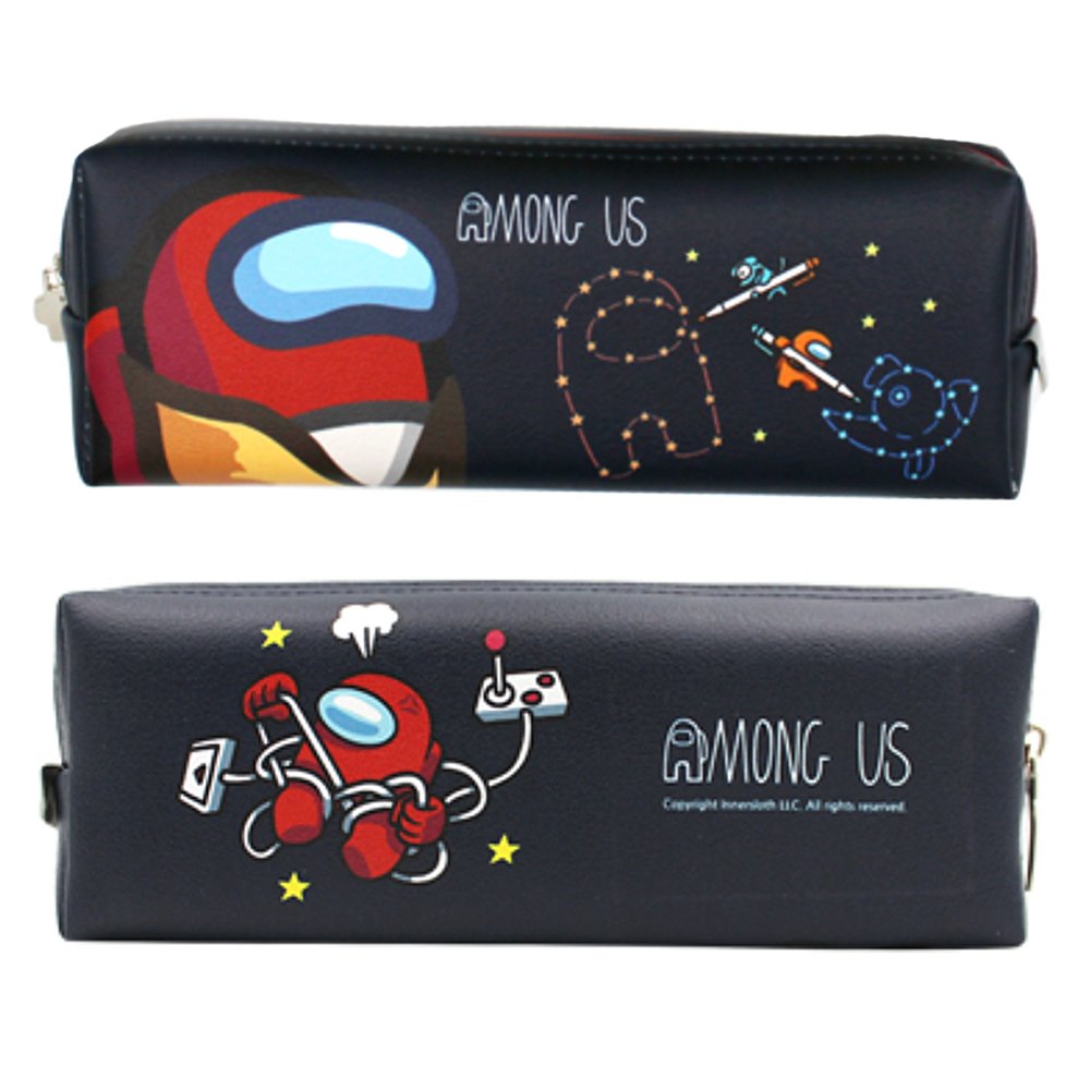 Among Us Cute Character Soft Rectangular Pencil Case Multi-Purpose Pouch (1PC)