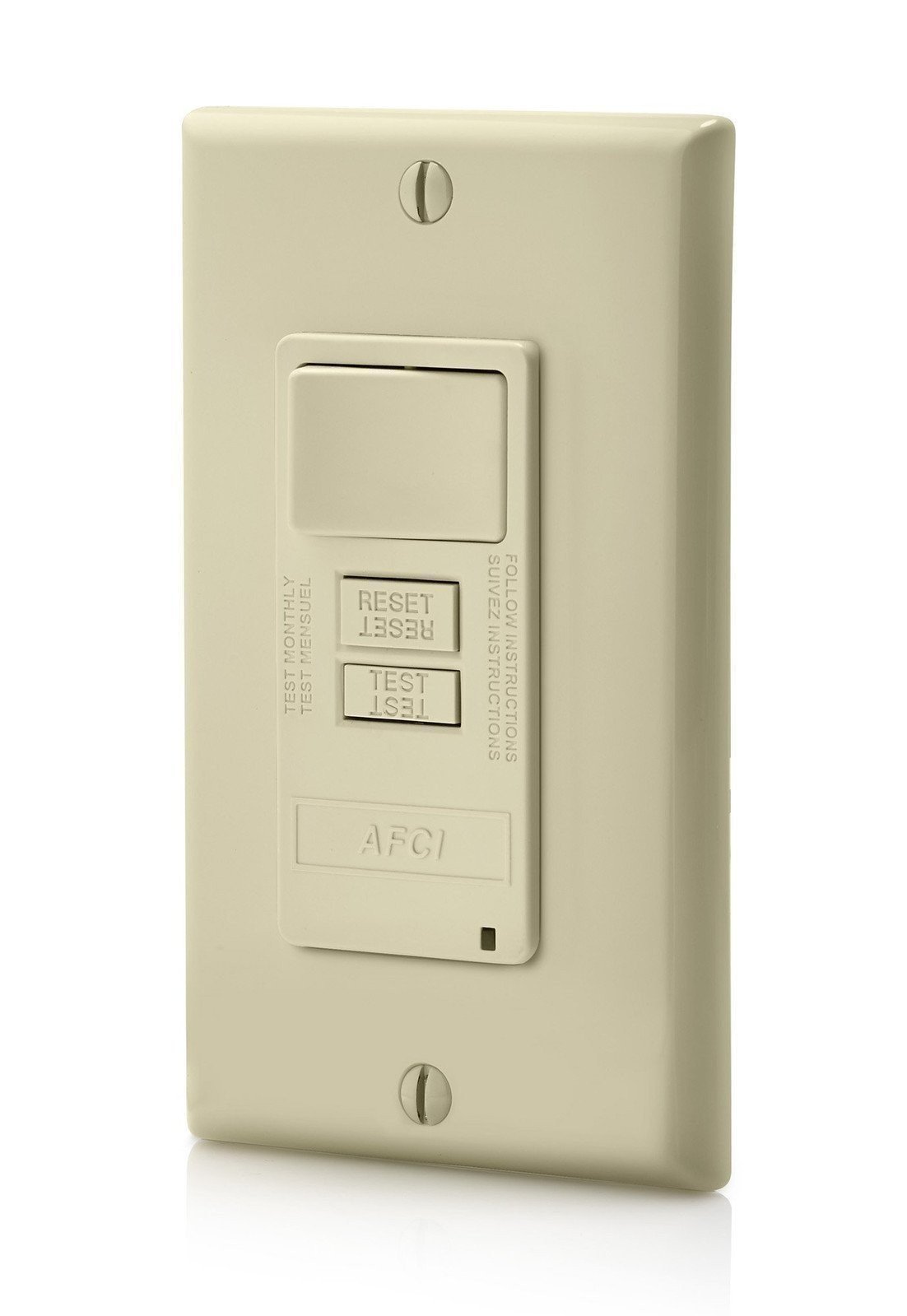 Leviton AFCI/Switch Combination, 15 Amp, Self Test, LED Indicator Light,... - Picture 2 of 5