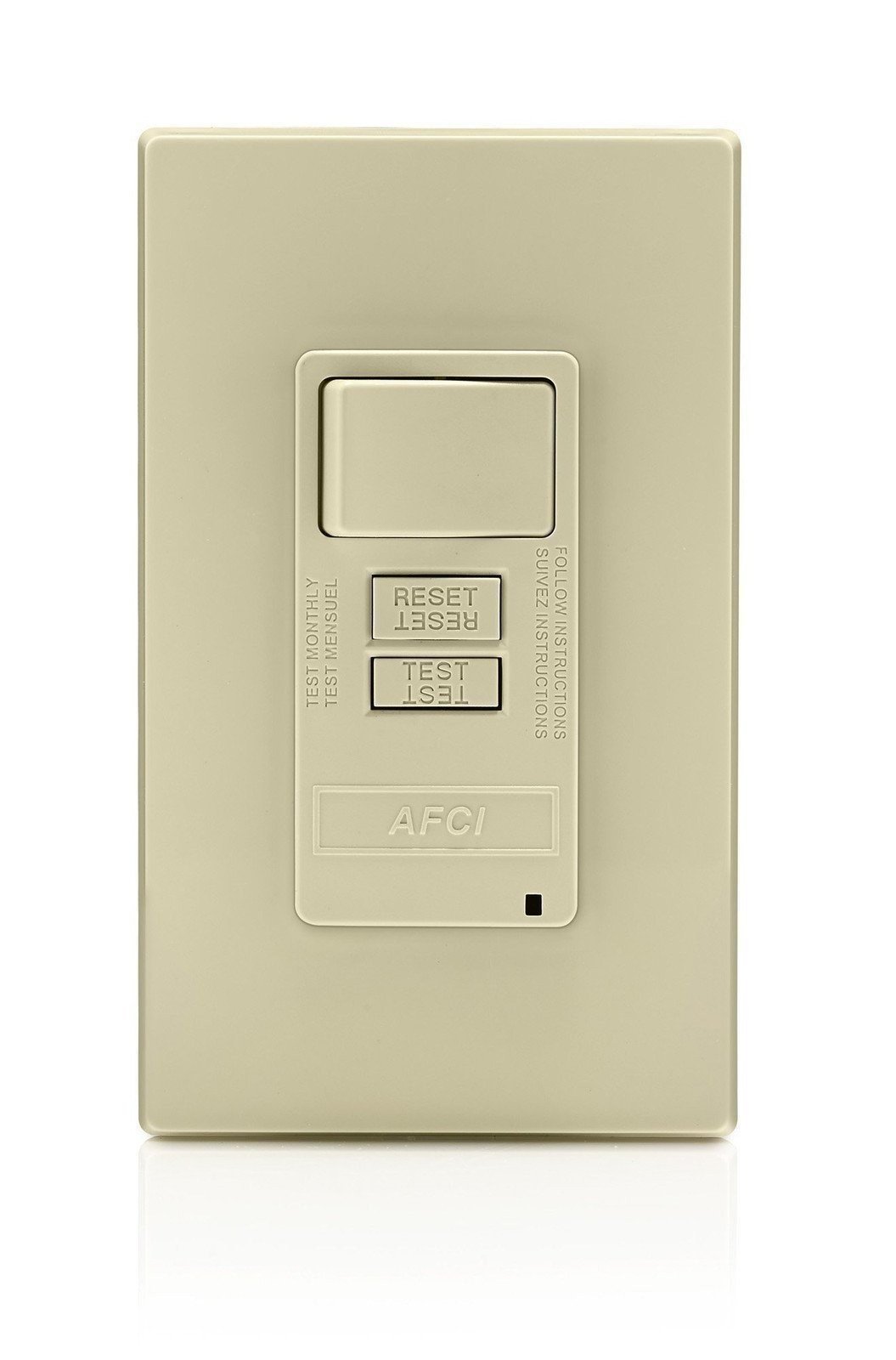 Leviton AFCI/Switch Combination, 15 Amp, Self Test, LED Indicator Light,... - Picture 4 of 5