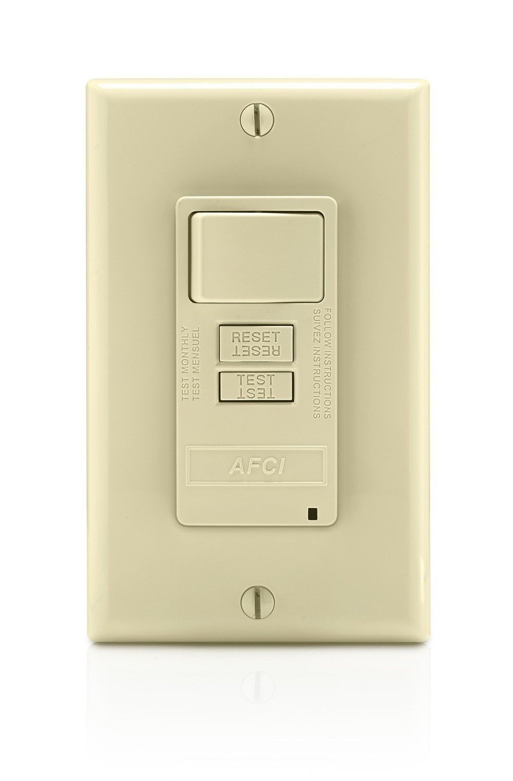 Leviton AFCI/Switch Combination, 15 Amp, Self Test, LED Indicator Light,... - Picture 5 of 5