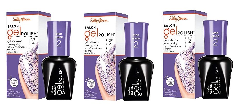 (Pack 3) Sally Hansen Salon Gel Polish Step 2 Gel Nail Color YOU CHOOSE - Picture 4 of 8