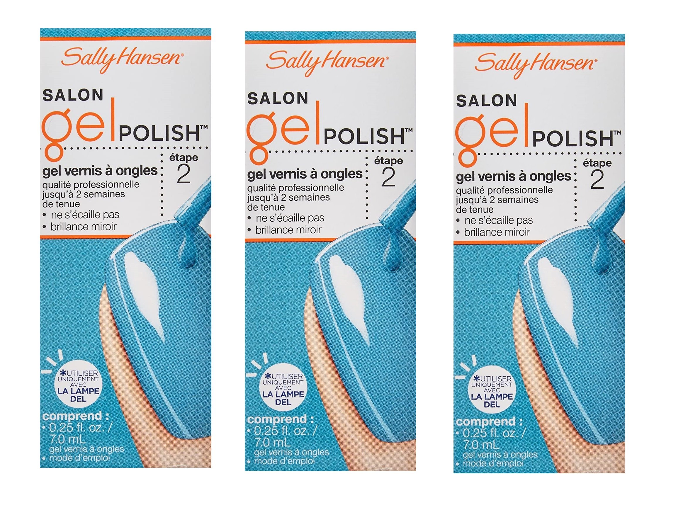(Pack 3) Sally Hansen Salon Gel Polish Step 2 Gel Nail Color YOU CHOOSE - Picture 8 of 8