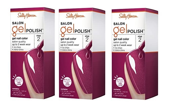 (Pack 3) Sally Hansen Salon Gel Polish Step 2 Gel Nail Color YOU CHOOSE - Picture 2 of 8