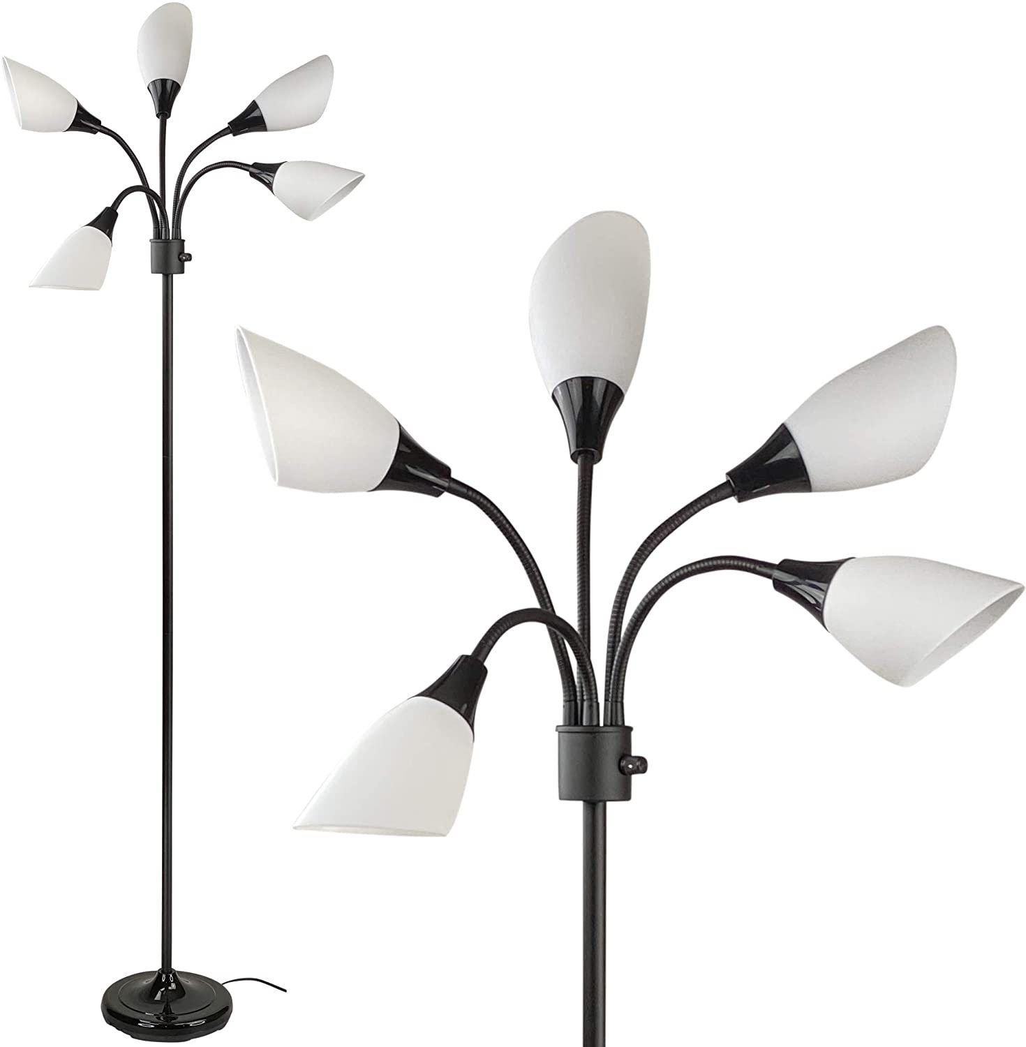 5 light floor lamp shades