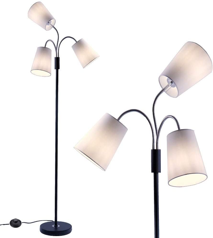 multi head floor lamp shades