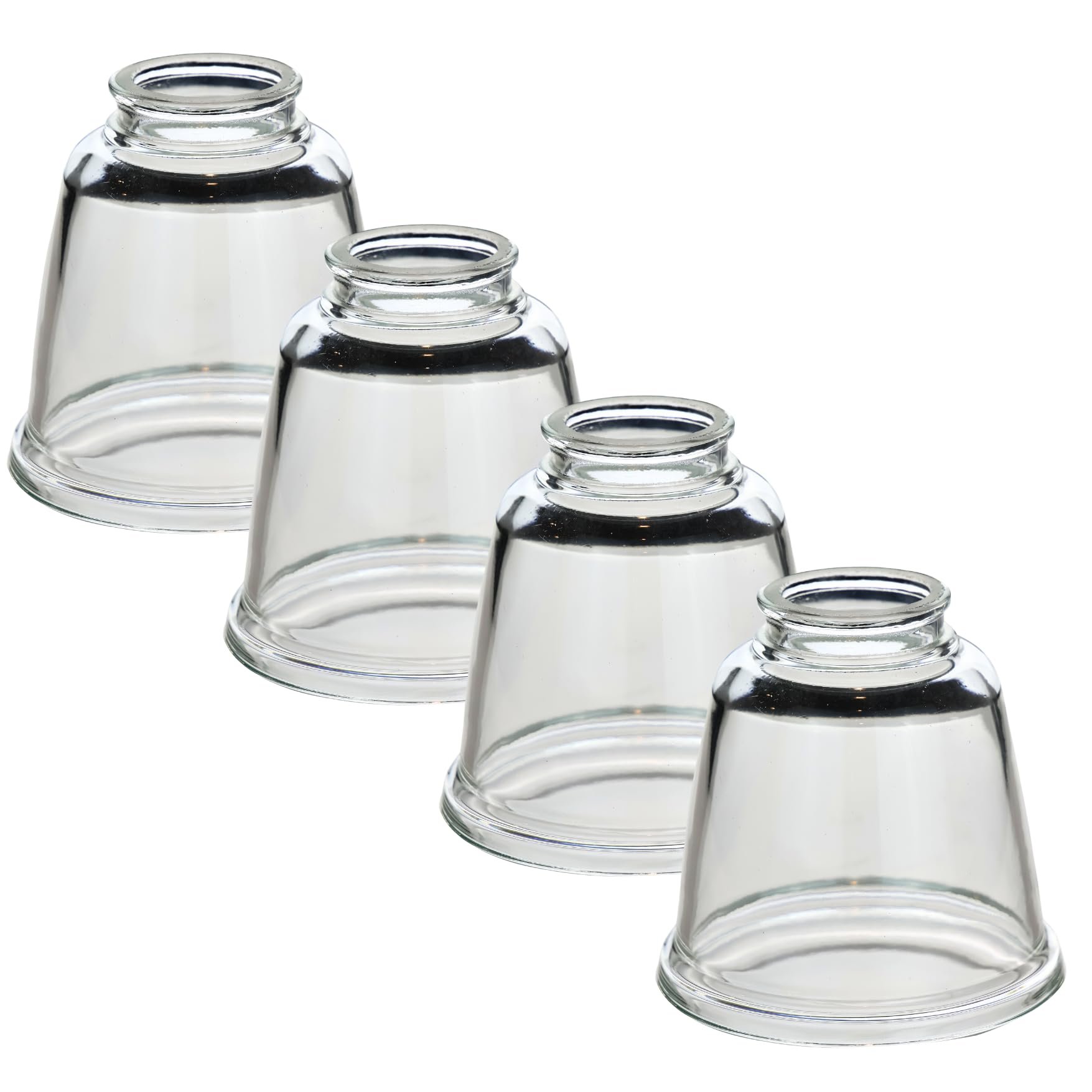 LIGHTACCENTS Ceiling Fan Light Covers For Ceiling Fan Light Kit - Clear Wave... - Picture 23 of 27