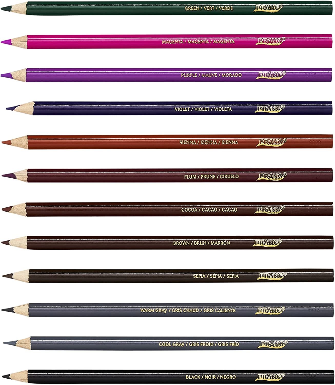 Prang Thick Core Colored Pencil Set, 3.3 Millimeter Cores, 7 Inch
