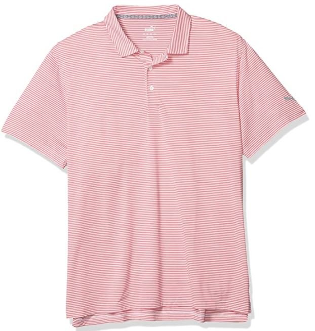 cloudspun caddie stripe golf polo