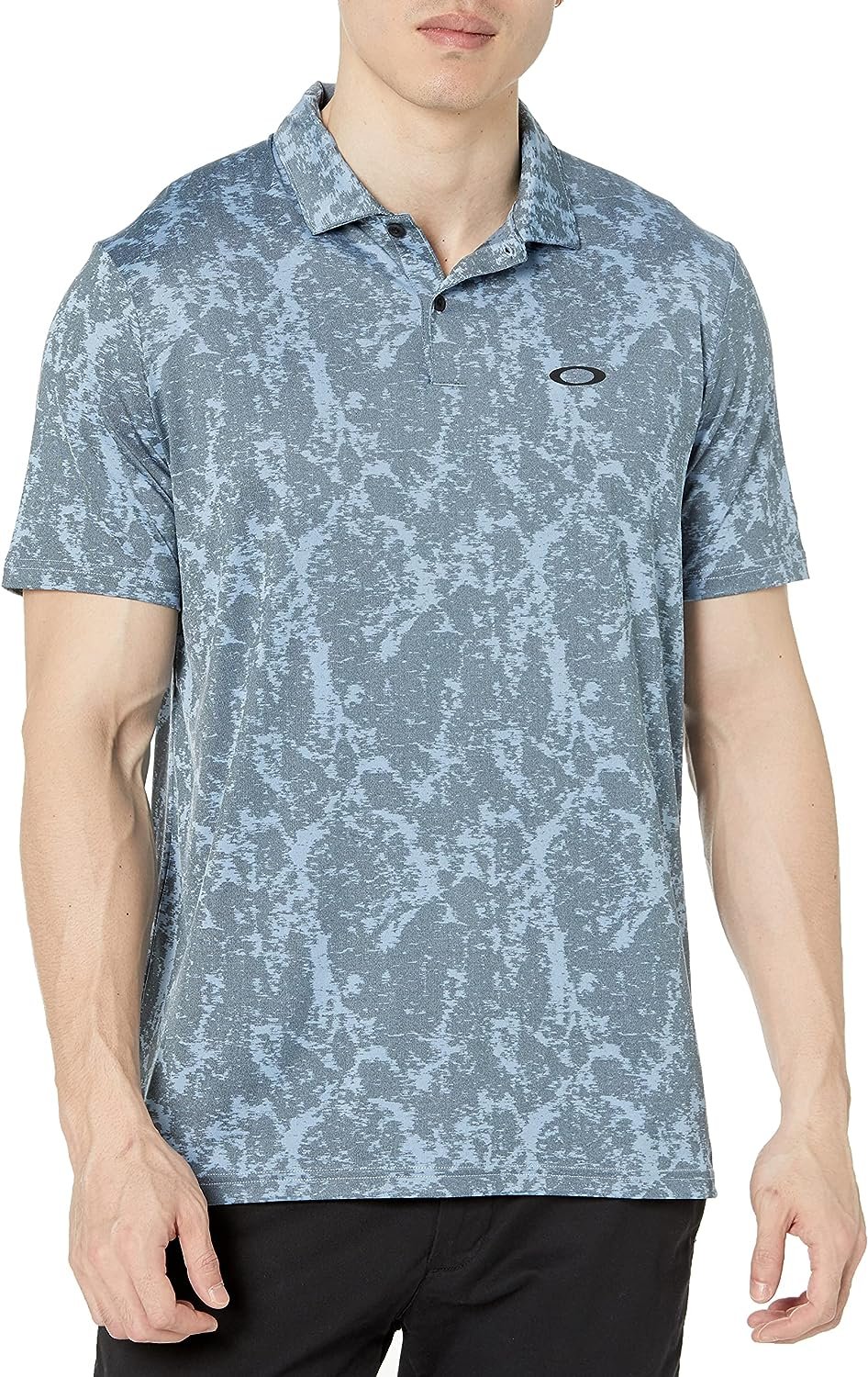 Oakley Men's Marble Jaquard Golf Polo Shirt - Pick Size & Color