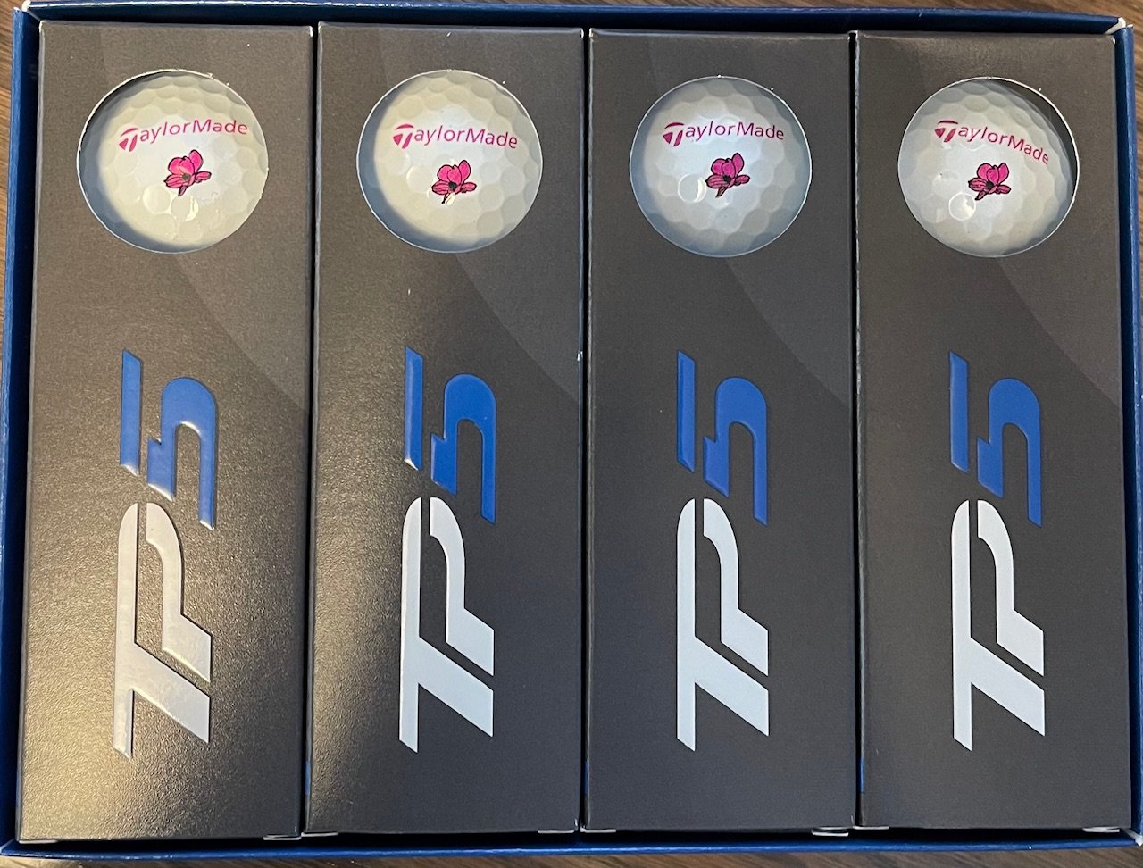 TaylorMade TP5 MySymbol Dozen Golf Balls American Flag, Clover