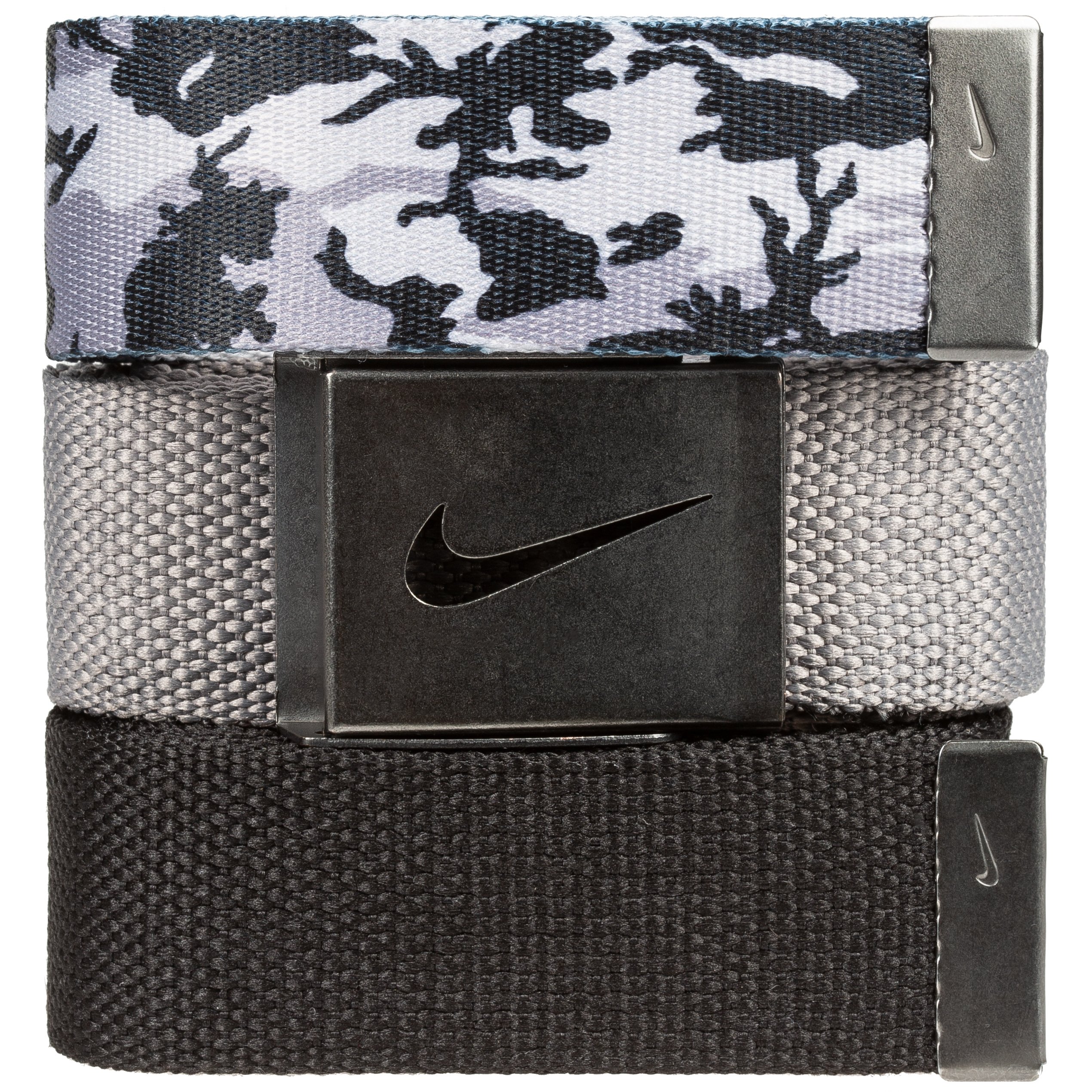 Nike Golf Men's 3-in-1 Web Belts, One Size Fits Most