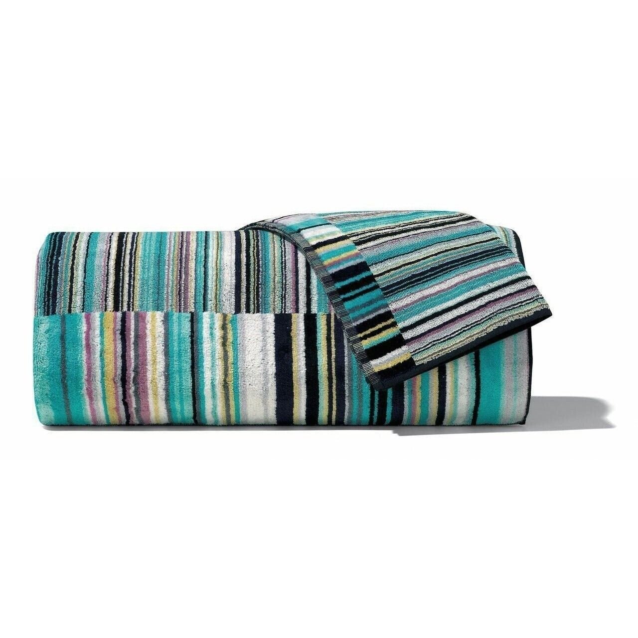 Missoni Home Jazz 170 Hand Towel Blue Stripes - Picture 1 of 1