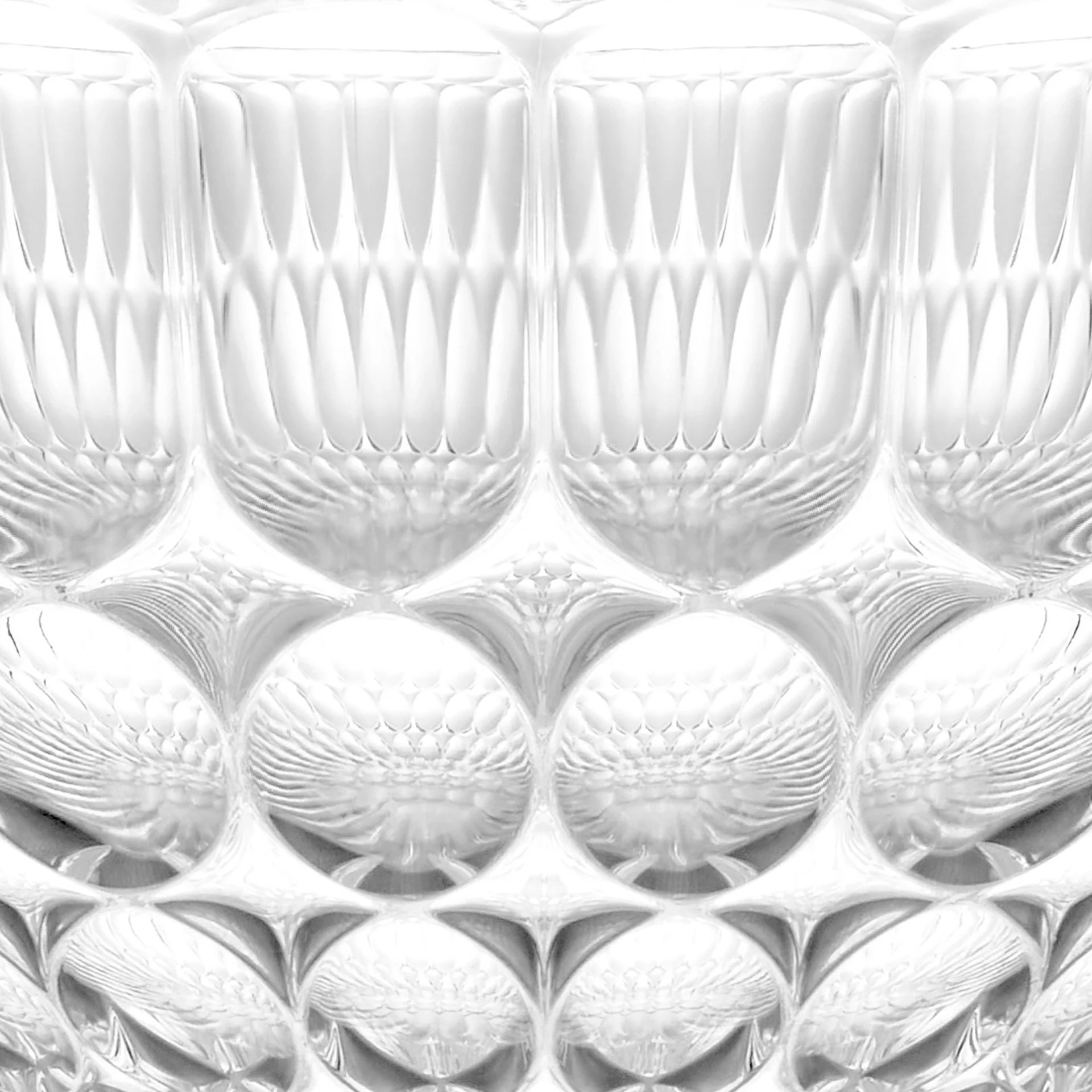 Guzzini Bowl Vanity Clear 9.8" Stackable Bio-Base Acrylic Crystal for Salads... - Picture 3 of 9