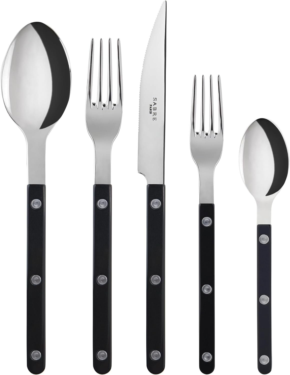 SABRE PARIS - 20-Piece Flatware Set For 4 - Bistrot Collection - Knives,... - Picture 16 of 19