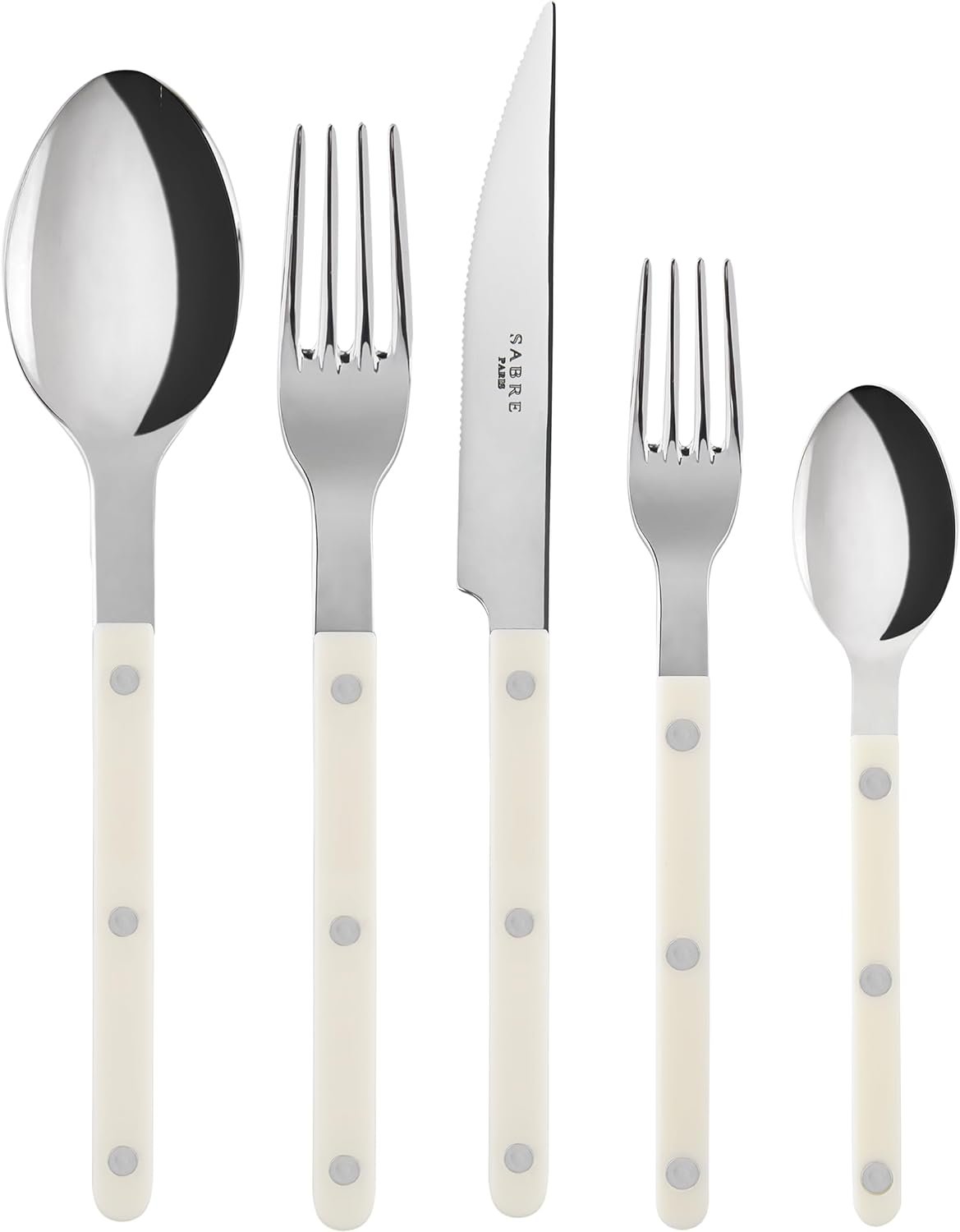SABRE PARIS - 20-Piece Flatware Set For 4 - Bistrot Collection - Knives,... - Picture 18 of 19