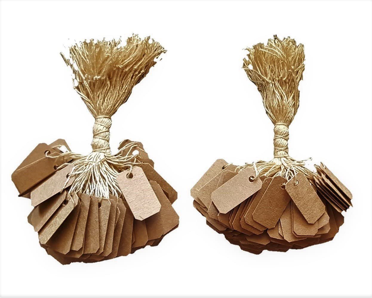 200 Pcs of Kraft Paper String Tags, Price Tags, Elegant Jewelry String Tags... - Picture 12 of 13