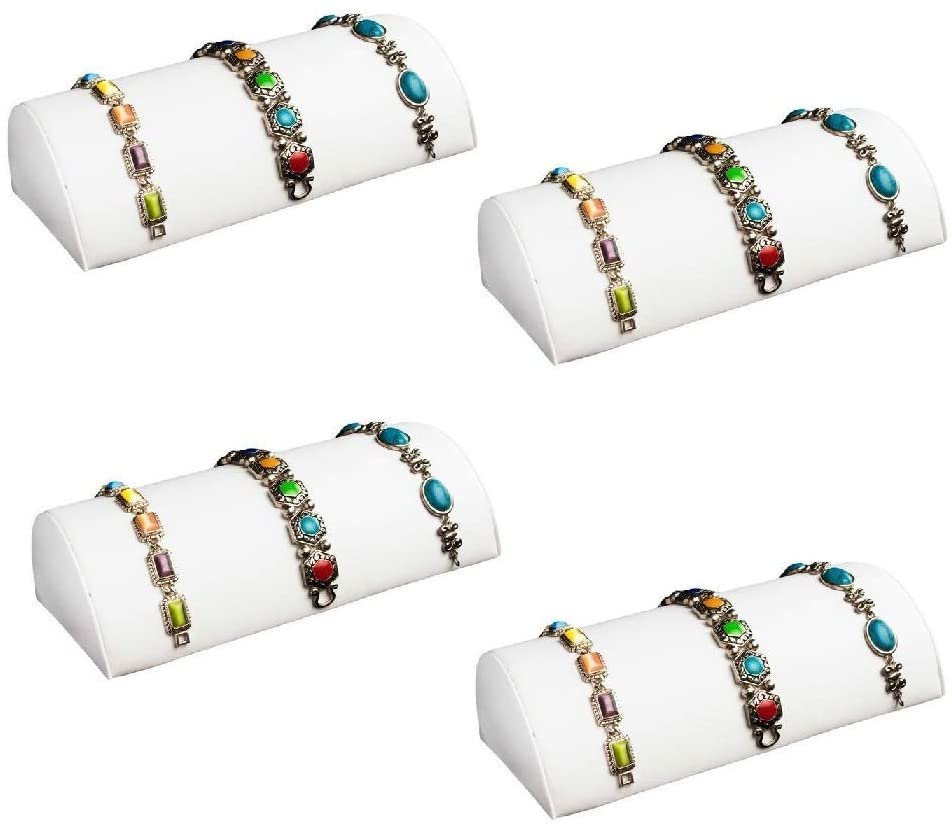 Juego de 4 piezas de pulsera de media luna con soporte de exhibición - Imagen 14 de 14