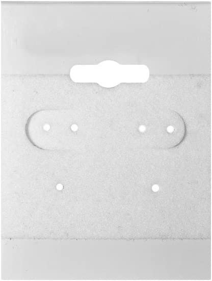 100 piezas de tarjetas de pendientes colgantes blancas, exhibición de joyas, impresas o lisas. - Imagen 16 de 17