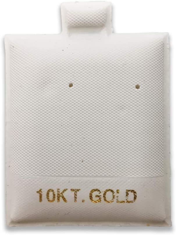 100 Pcs White Puff Pad Earring Card Jewelry Display - Picture 4 of 28