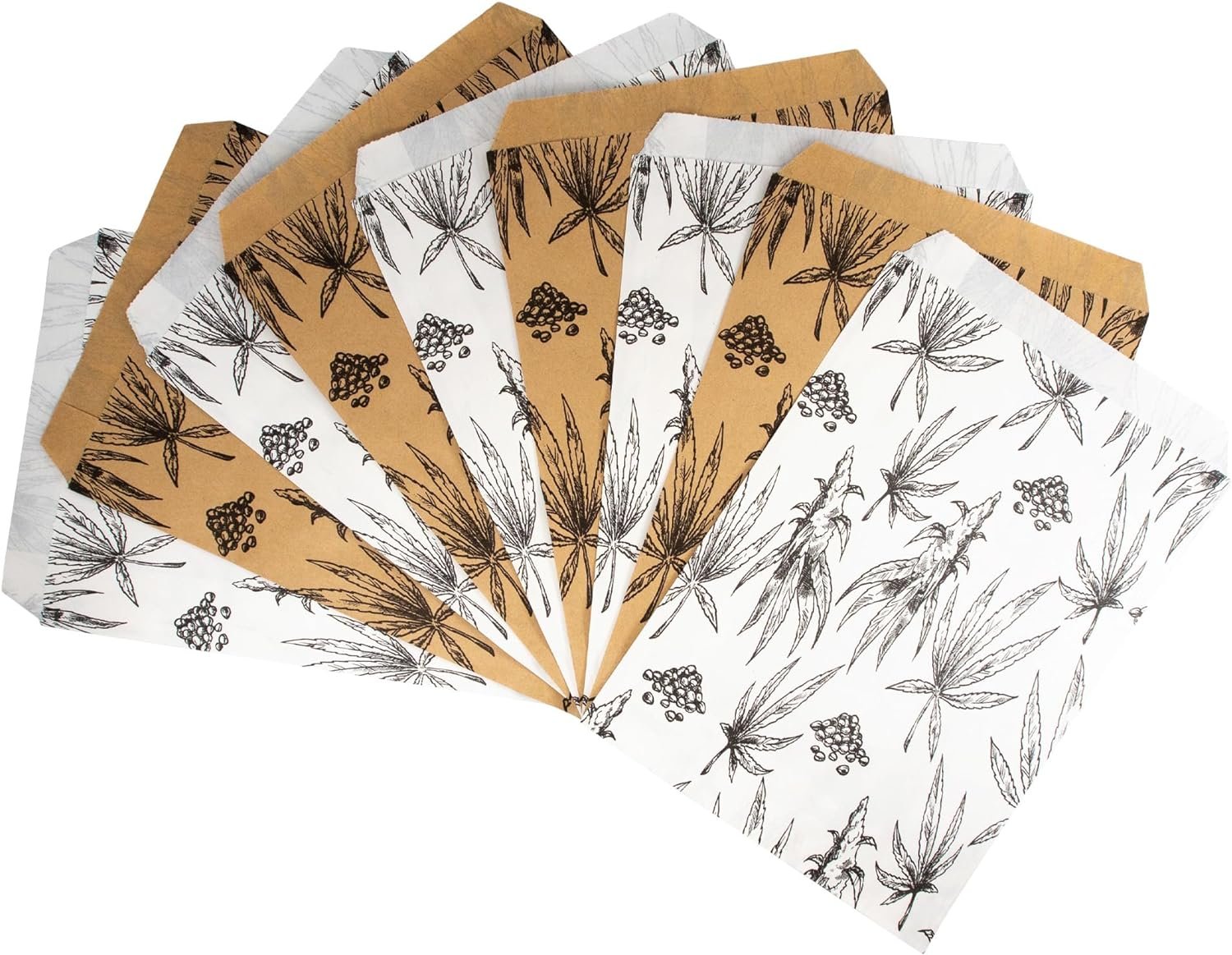50 bags of our Exotic Plant Print Flat Paper Bags, for Treats, Storefronts,... - Picture 25 of 26