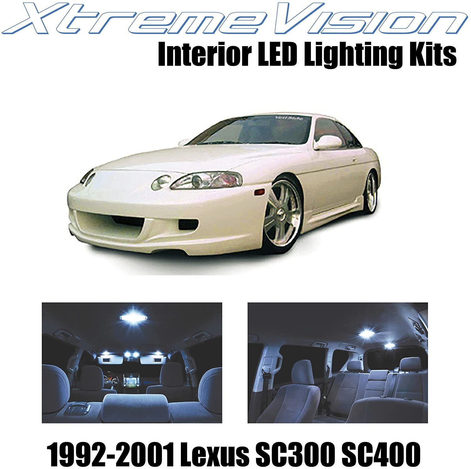 XtremeVision Interior LED for Lexus SC300 SC400 1992-2001 (5 pcs) - Picture 8 of 31