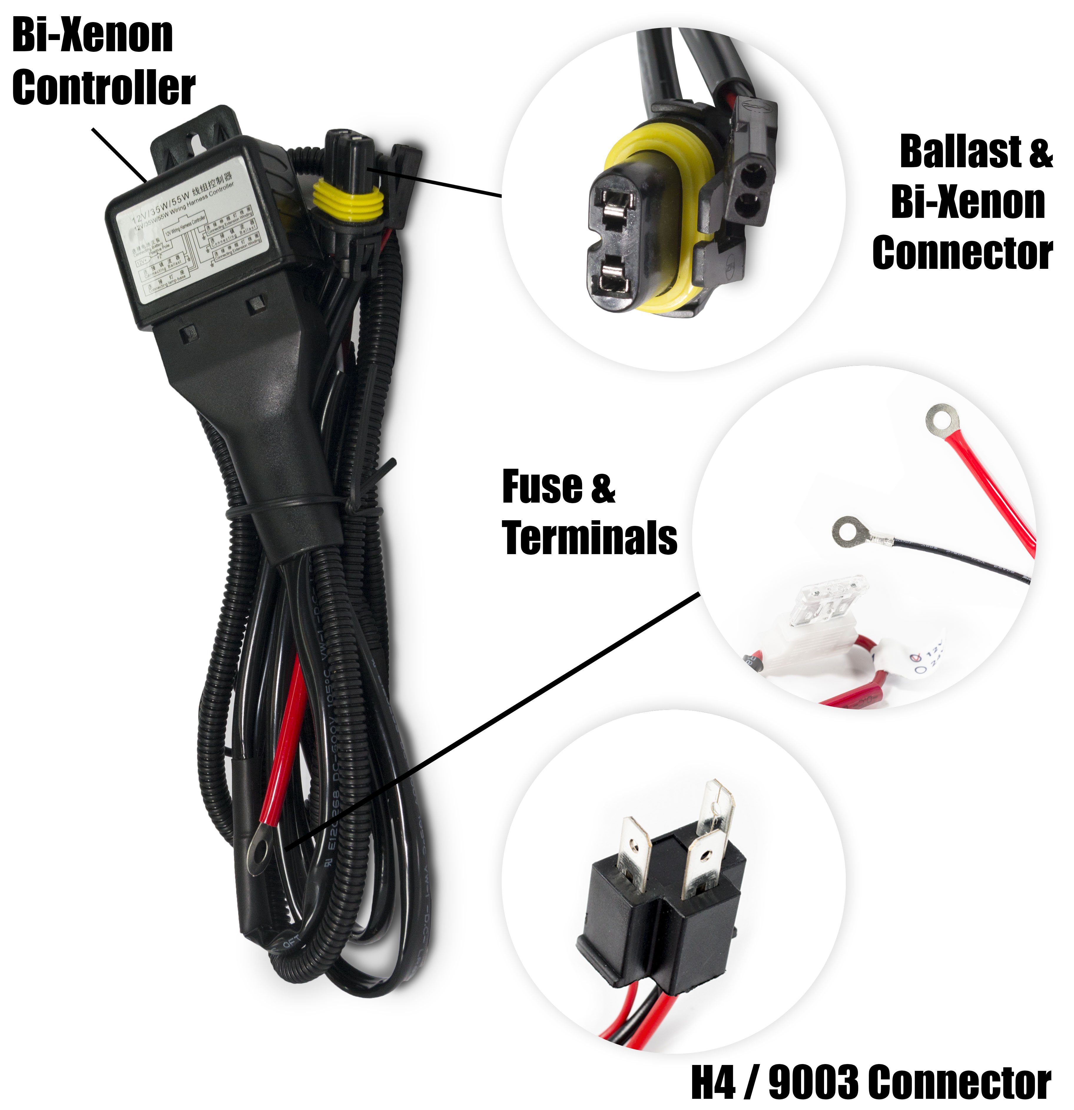 XtremeVision HID XENON 55W Headligh Kit H4 H7 H11 H13 9003 9004 9005 9006 9007 - Picture 8 of 50