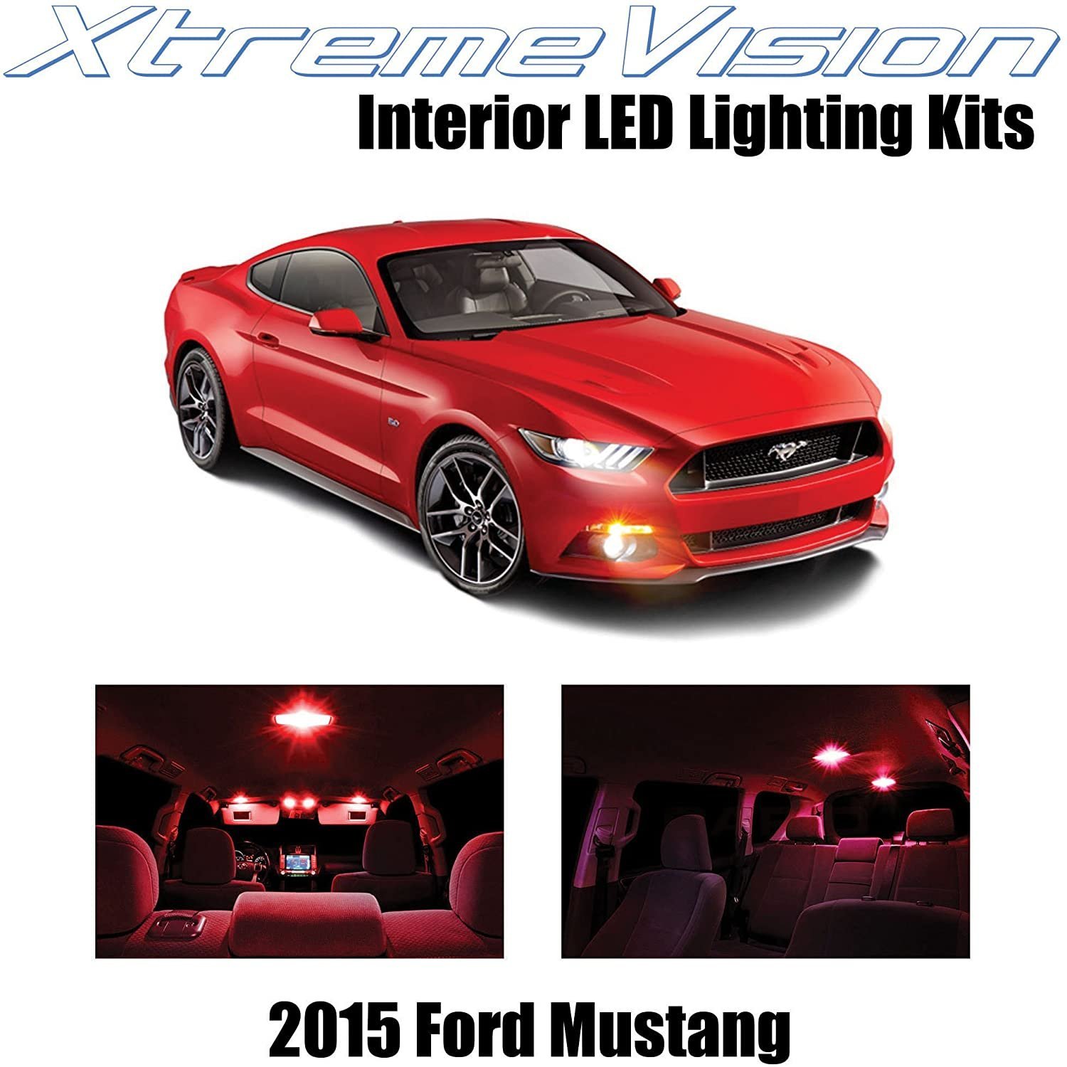 XtremeVision Interior LED for Ford Mustang 2015+ (8 pcs) - Picture 27 of 31