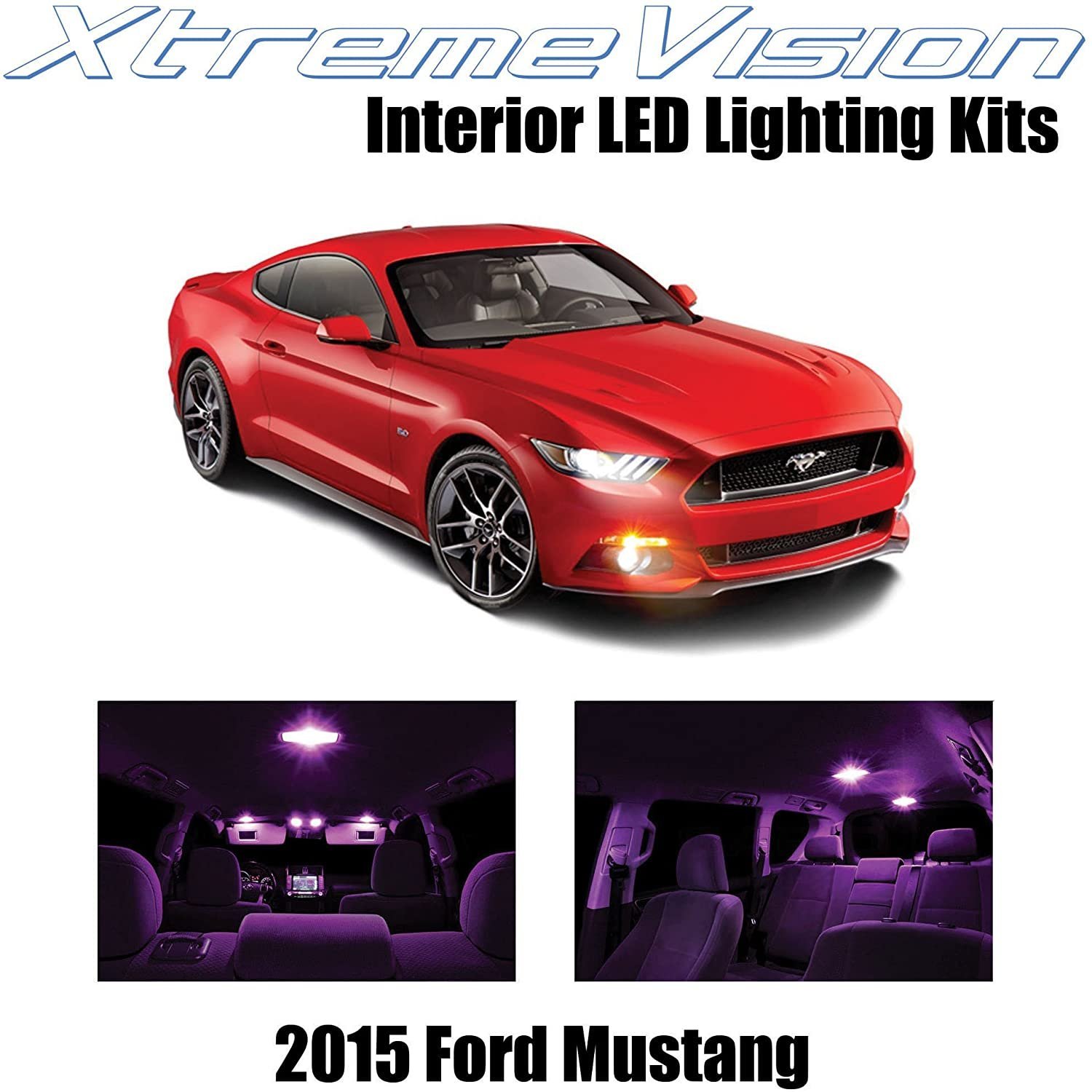 XtremeVision Interior LED for Ford Mustang 2015+ (8 pcs) - Picture 18 of 31