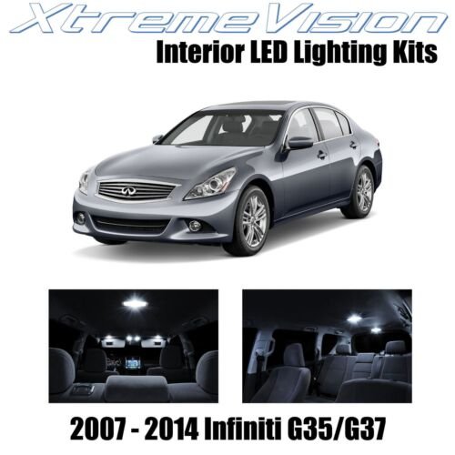 XtremeVision Interior LED for Infiniti G35 G37 Sedan 2007-2014 (10 pcs) - Foto 22 di 31