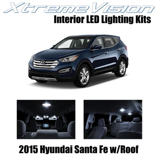 XtremeVision Interior LED for Hyundai Santa Fe w/Panoramic Roof 2015+ (9 pcs) - Bild 17 von 26