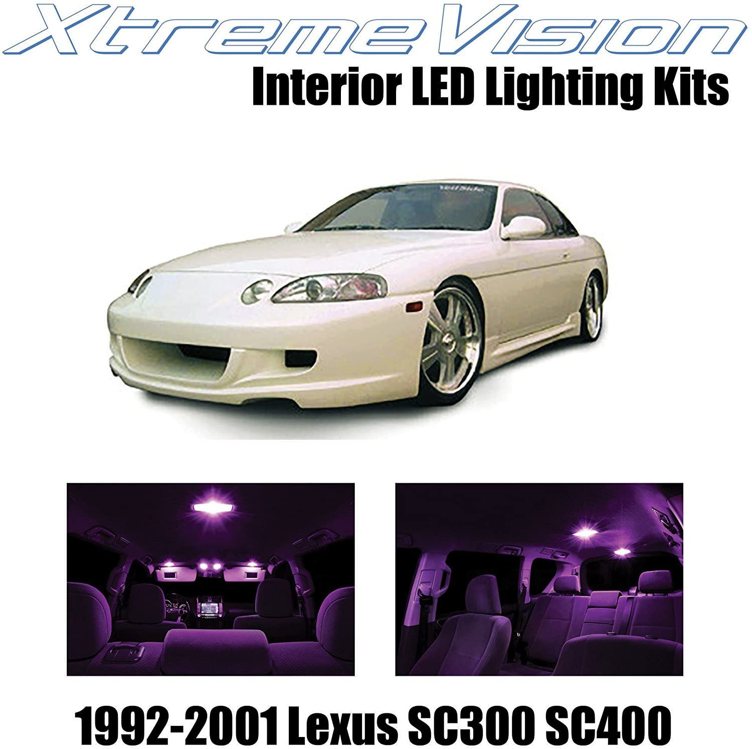XtremeVision Interior LED for Lexus SC300 SC400 1992-2001 (5 pcs) - Picture 18 of 31