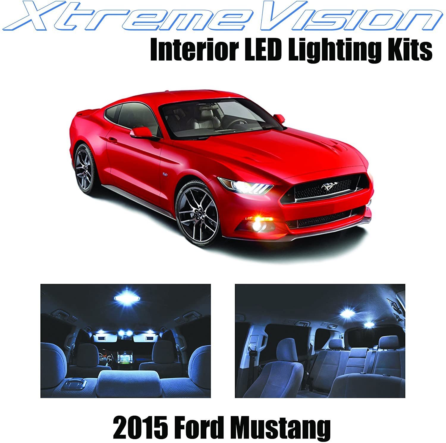 XtremeVision Interior LED for Ford Mustang 2015+ (8 pcs) - Picture 8 of 31