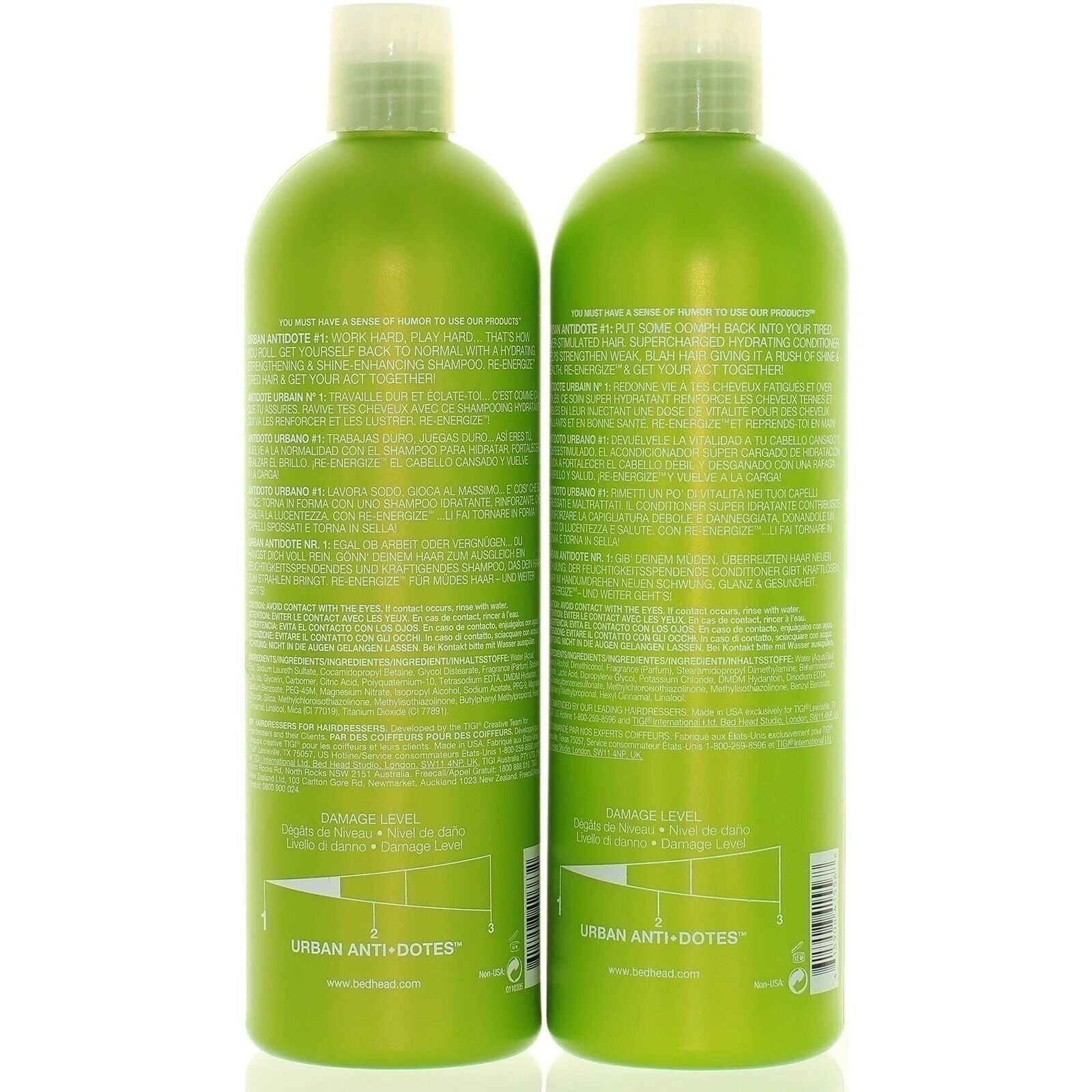 Tigi Bed Re-Energize Shampoo und Conditioner 25,36 Oz. - Bild 3 von 3