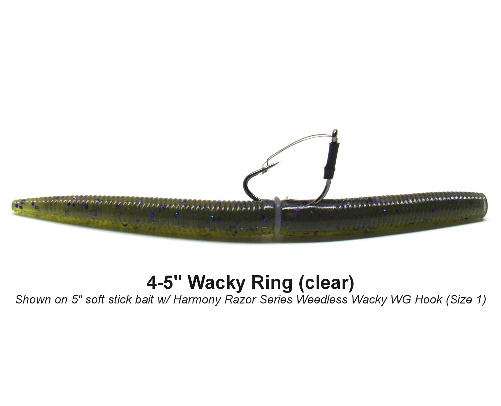 Wacky Rings Green Pumpkin O for Rigging Senko Worms 100 Orings 4 5