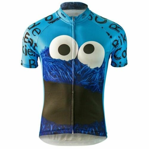 Sesame Street Cookie Monster "Ride Bike Eat Cookie" Maillot de ciclismo (pequeño) - Imagen 6 de 11