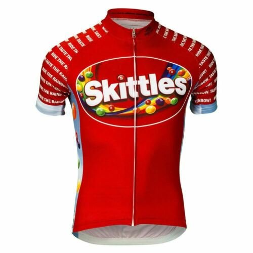 Skittles Ride the Rainbow Men's Cycling Jersey (S, M, L, XL, 2XL, 3XL) - Picture 10 of 12
