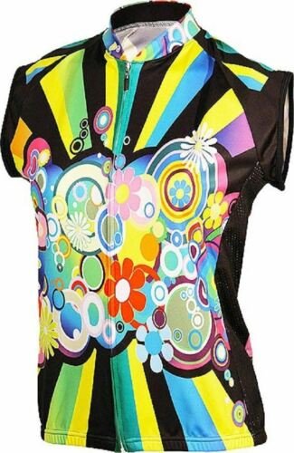 Jersey de ciclismo Flower Power para mujer sin mangas (S, M, L, XL, 2XL) - Imagen 4 de 8