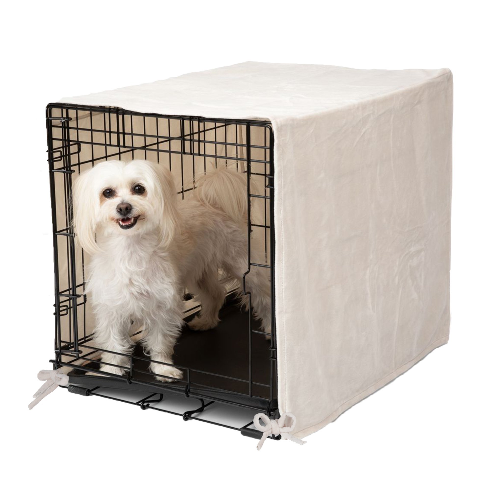 Pet Dreams Dog Crate Cover- Breathable Kennel Topper, Single and Double Door - Picture 14 of 18
