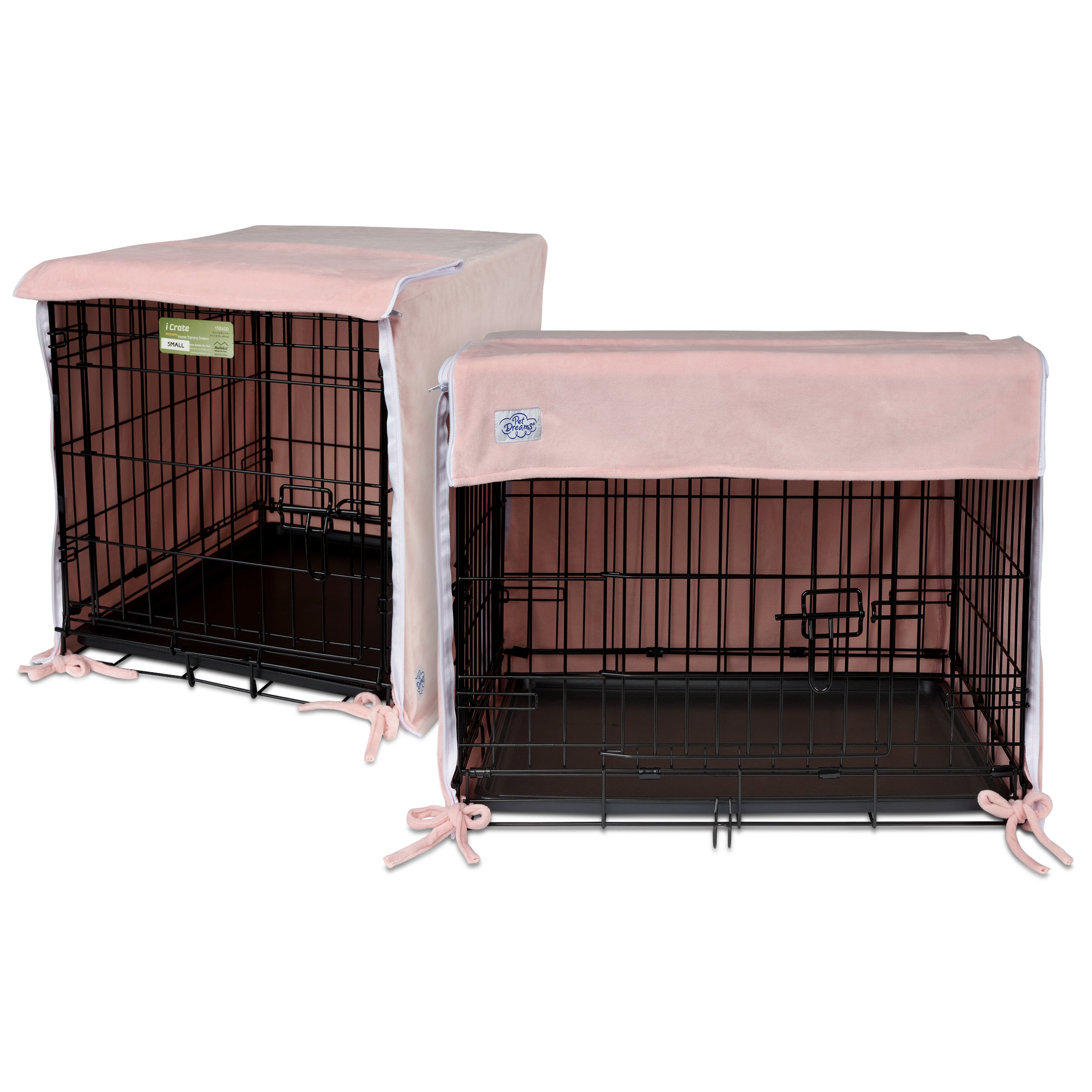 Pet Dreams Dog Crate Cover- Breathable Kennel Topper, Single and Double Door - Picture 15 of 18