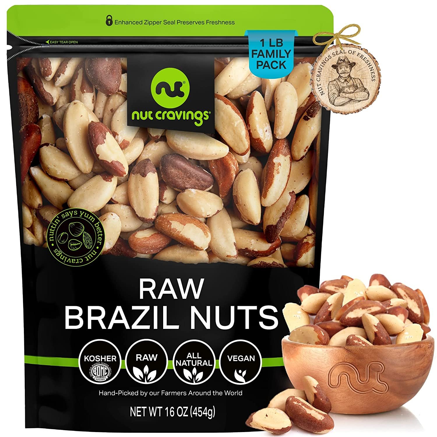 Raw Brazil Nuts - No Shell, Whole