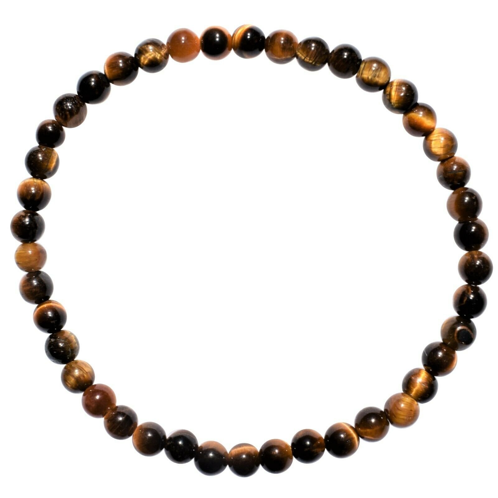 thumbnail 65  - Selenite Charged Black Tourmaline Crystal 4mm Bead Bracelet (other choices)