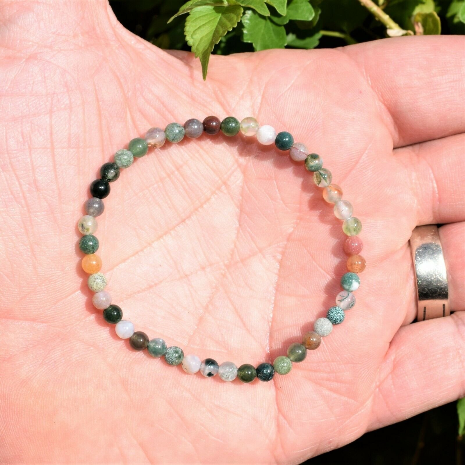 thumbnail 57  - Selenite Charged Black Tourmaline Crystal 4mm Bead Bracelet (other choices)