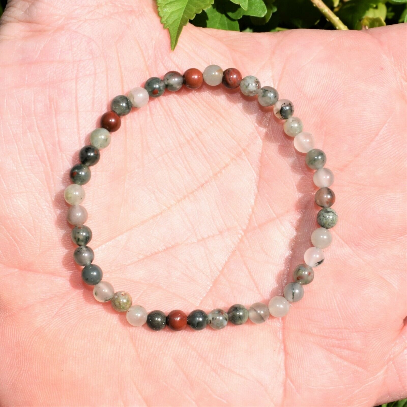 thumbnail 43  - Selenite Charged Black Tourmaline Crystal 4mm Bead Bracelet (other choices)