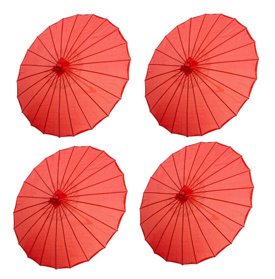 THY COLLECTIBLES Set of 4 Kid's Size 22" Japanese Chinese Umbrella Parasols - Picture 21 of 22