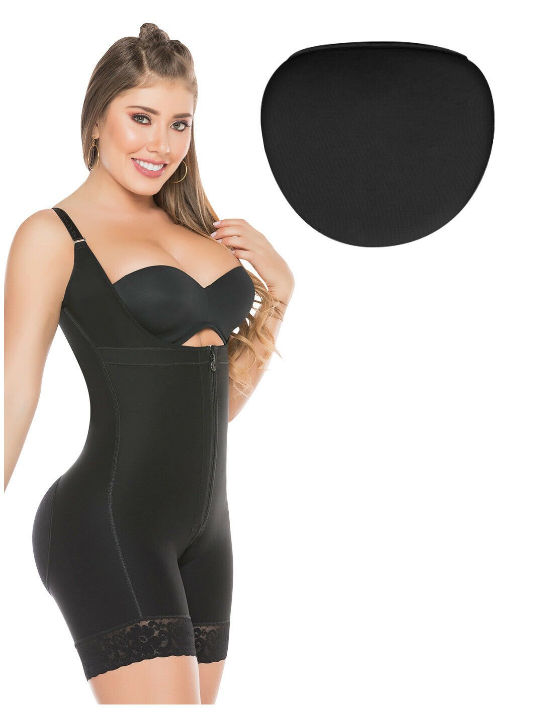 BE SHAPY 086 Fajas Colombianas & Tabla Abdominal  Post Surgical  Compression Garments After Liposuction for Women & Lipo Boards and Foams  Negro XS at  Women's Clothing store