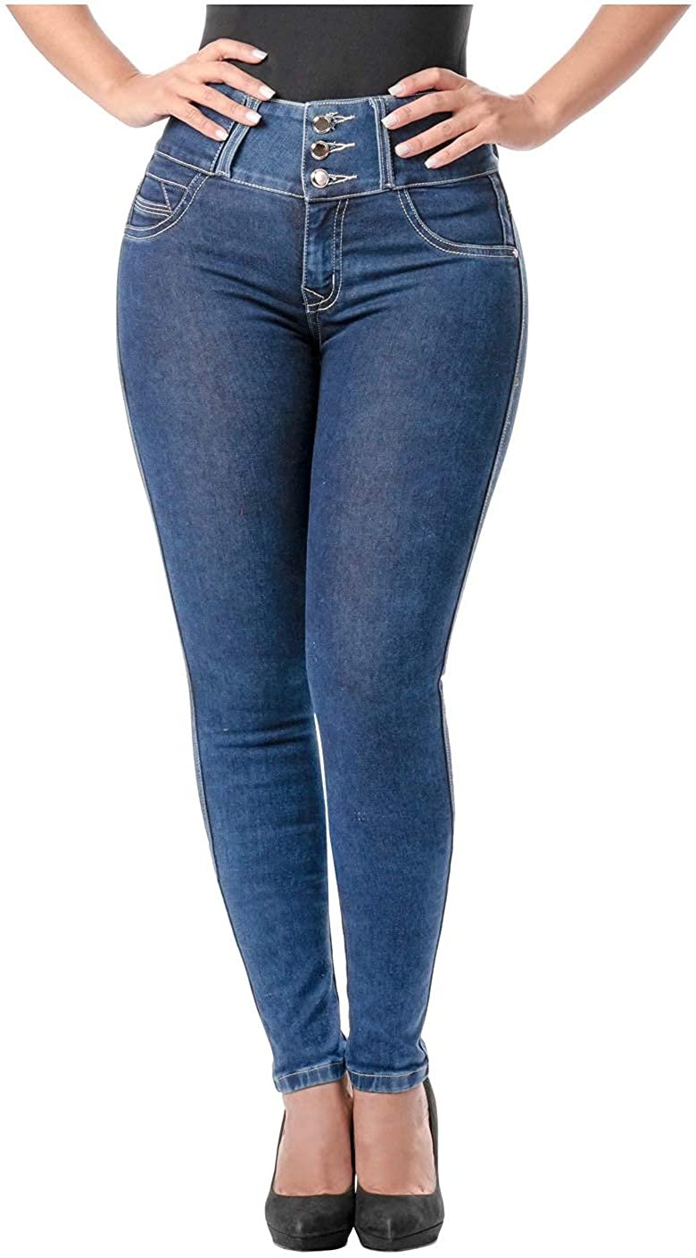 Jeans Colombianos Levanta Cola Pantaloni Butt Lifting Jeans skinny LOWLA 21847 - Foto 6 di 6