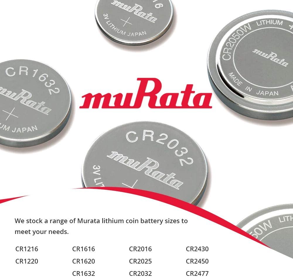 Murata CR1616 Battery DL1616 ECR1616 3V Lithium Coin Cell - Picture 11 of 13